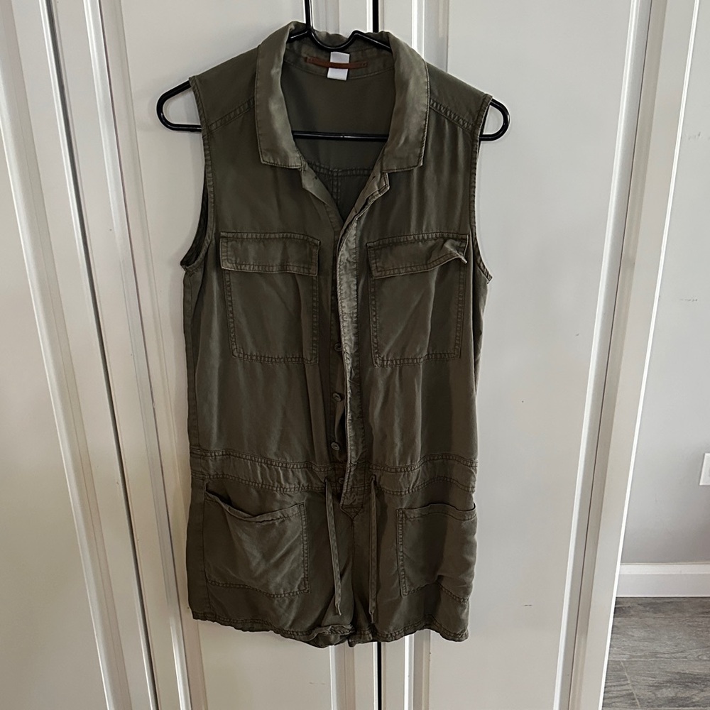 H&M Khaki Green Utility Vest